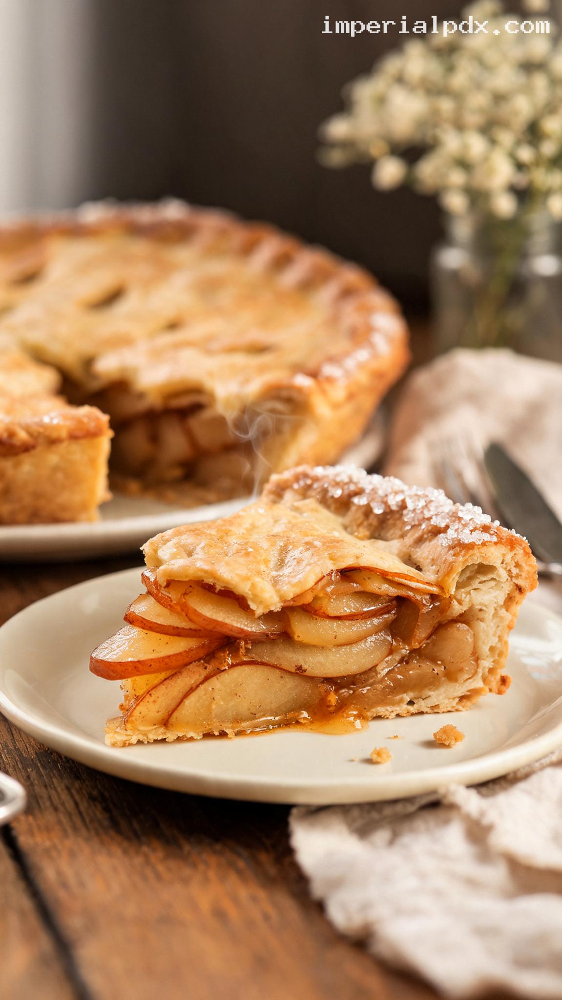 Freshly Baked Homemade Pie – Closeup