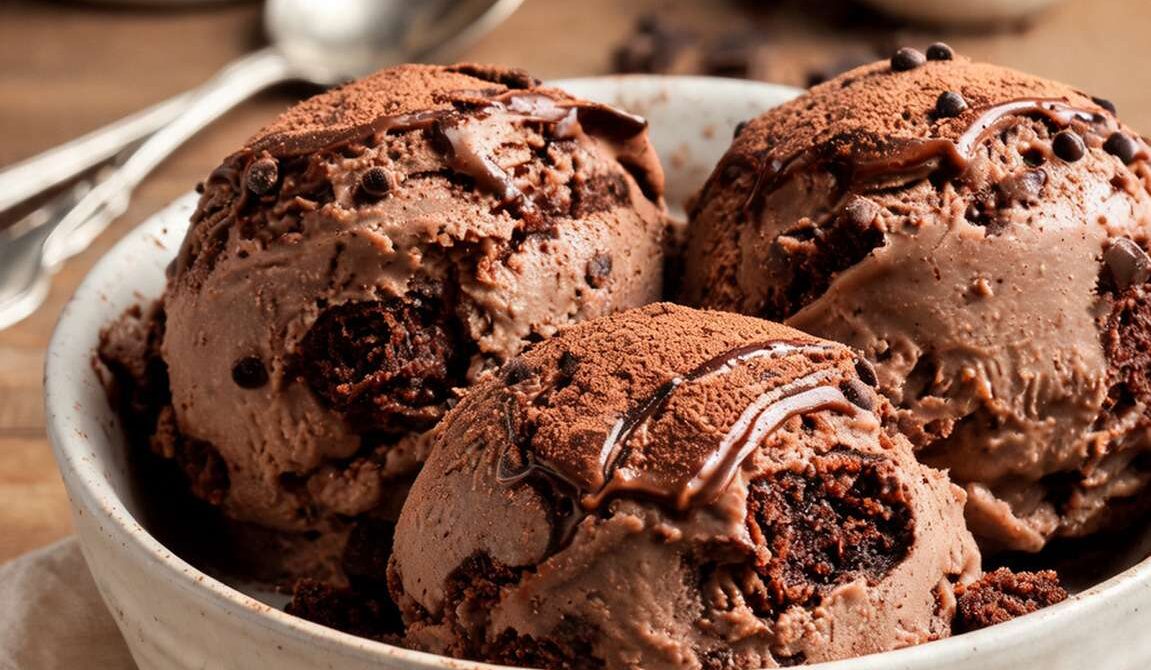 Fudgy Brownie Batter Ice Cream