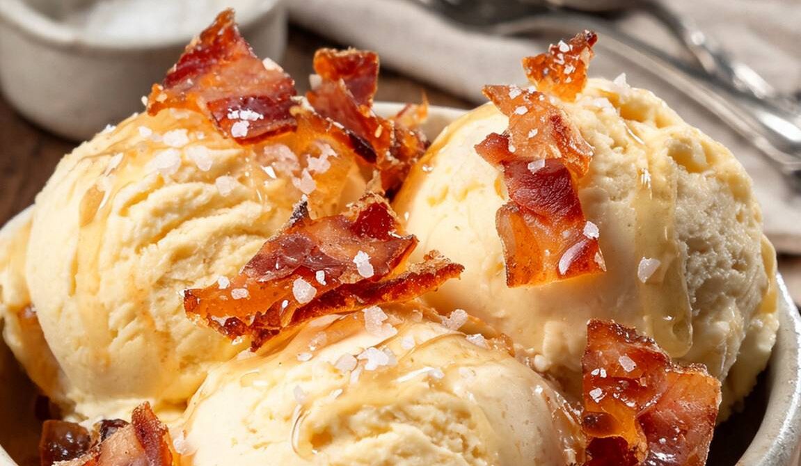Maple Bacon Brittle Ice Cream