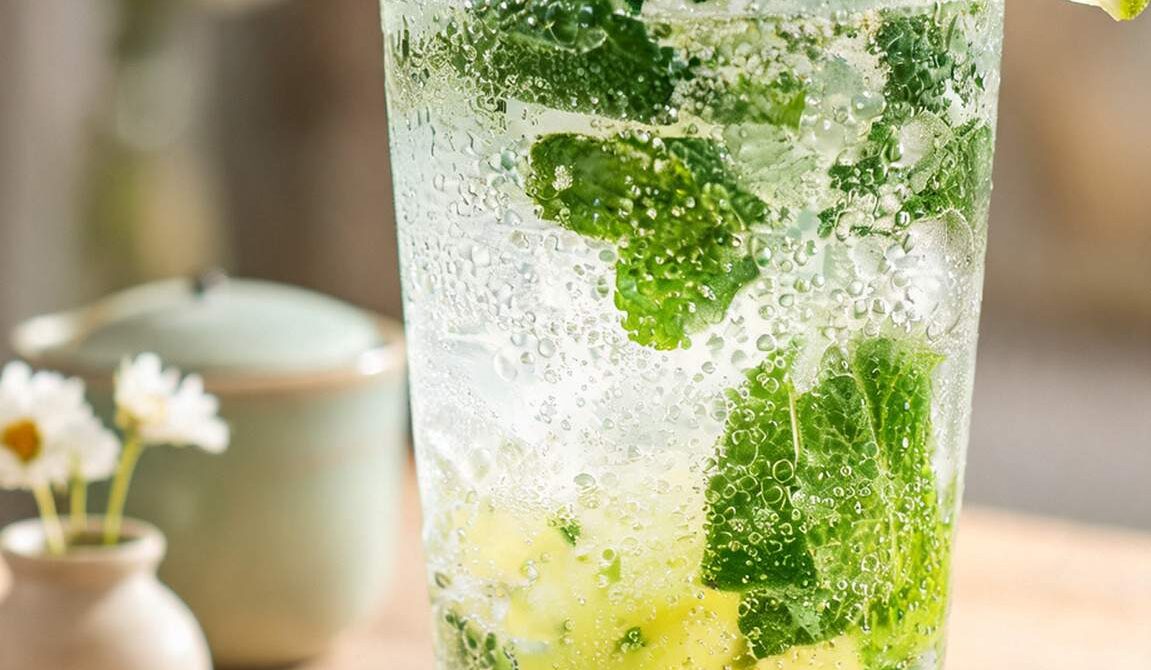 Refreshing Cuban Mojito with Fresh Mint and Lime