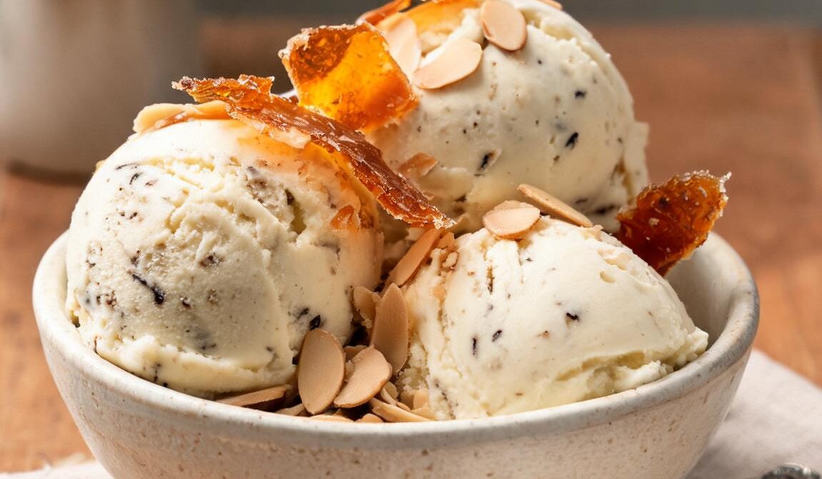 Toasted Almond Brittle Ice Cream
