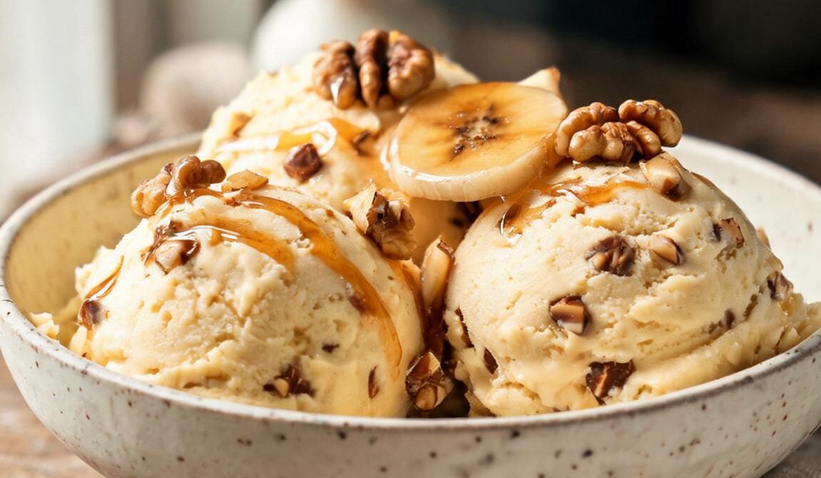 Toasted Banana Walnut Ice Cream