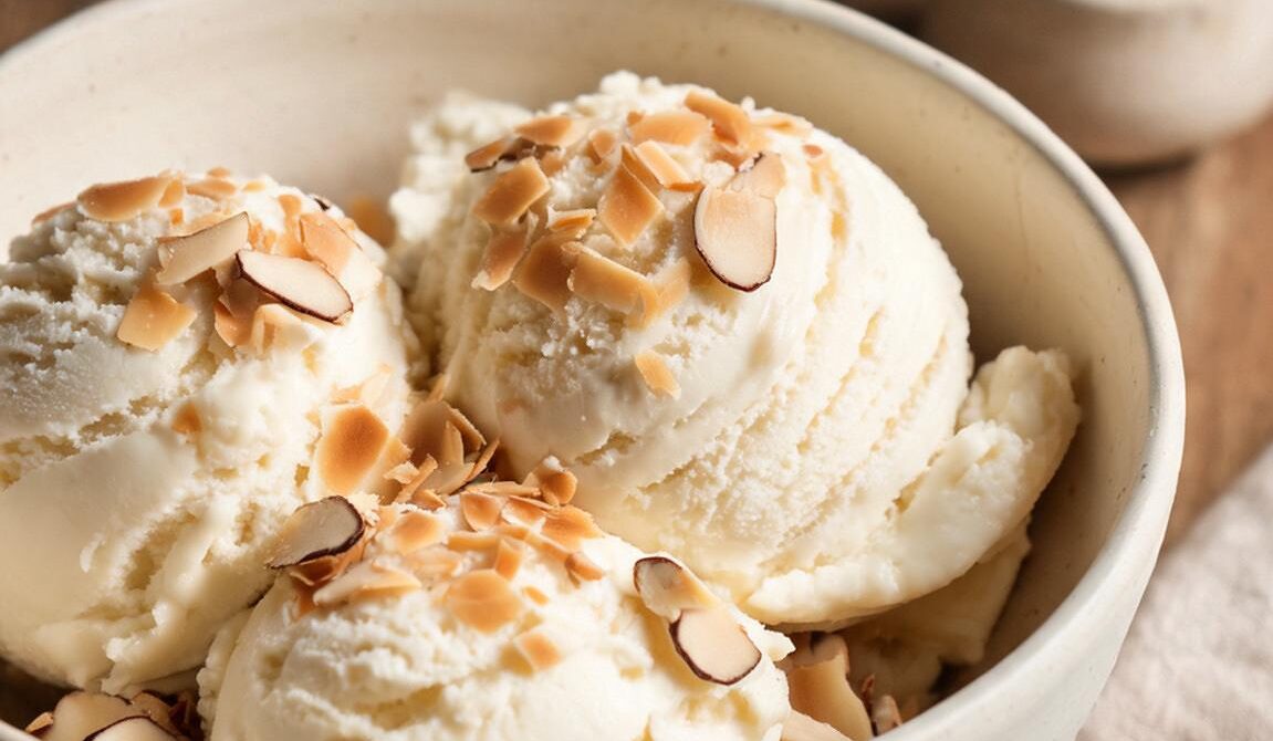Toasted Coconut Almond Ice Cream