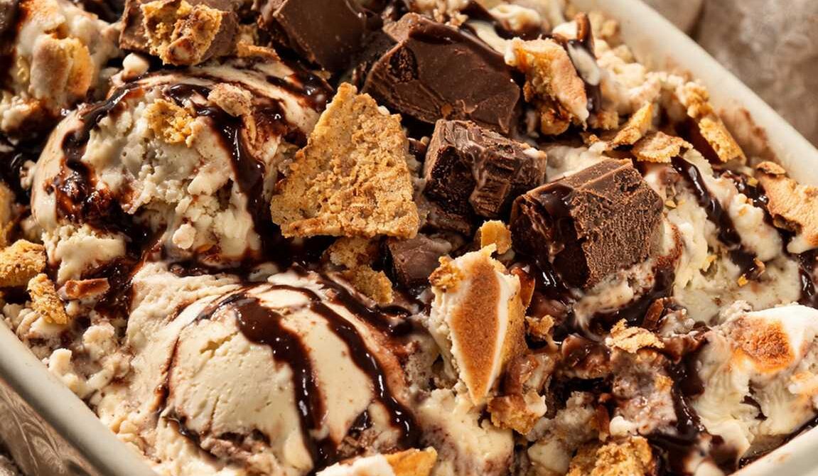 Toasted Marshmallow S’mores Ice Cream