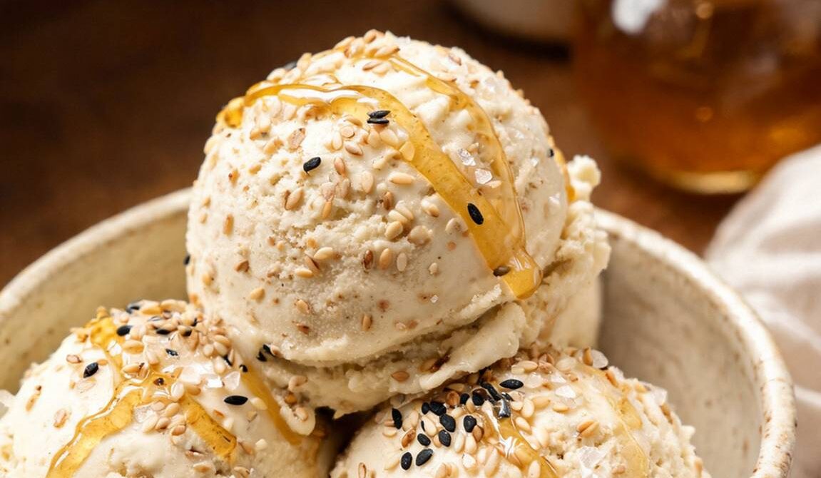 Toasted Sesame Honey Ice Cream