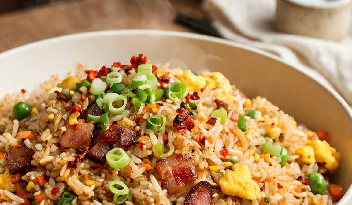 Bacon and Egg Breakfast Fried Rice