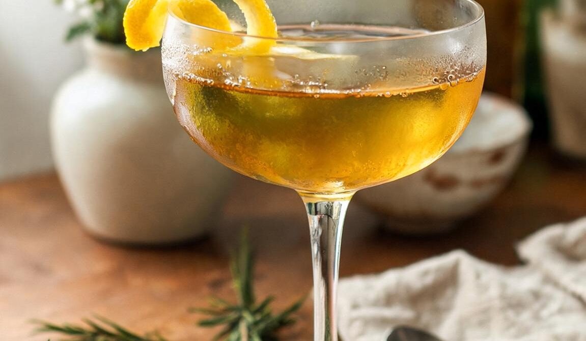 Classic Bijou Cocktail With Gin and Green Chartreuse