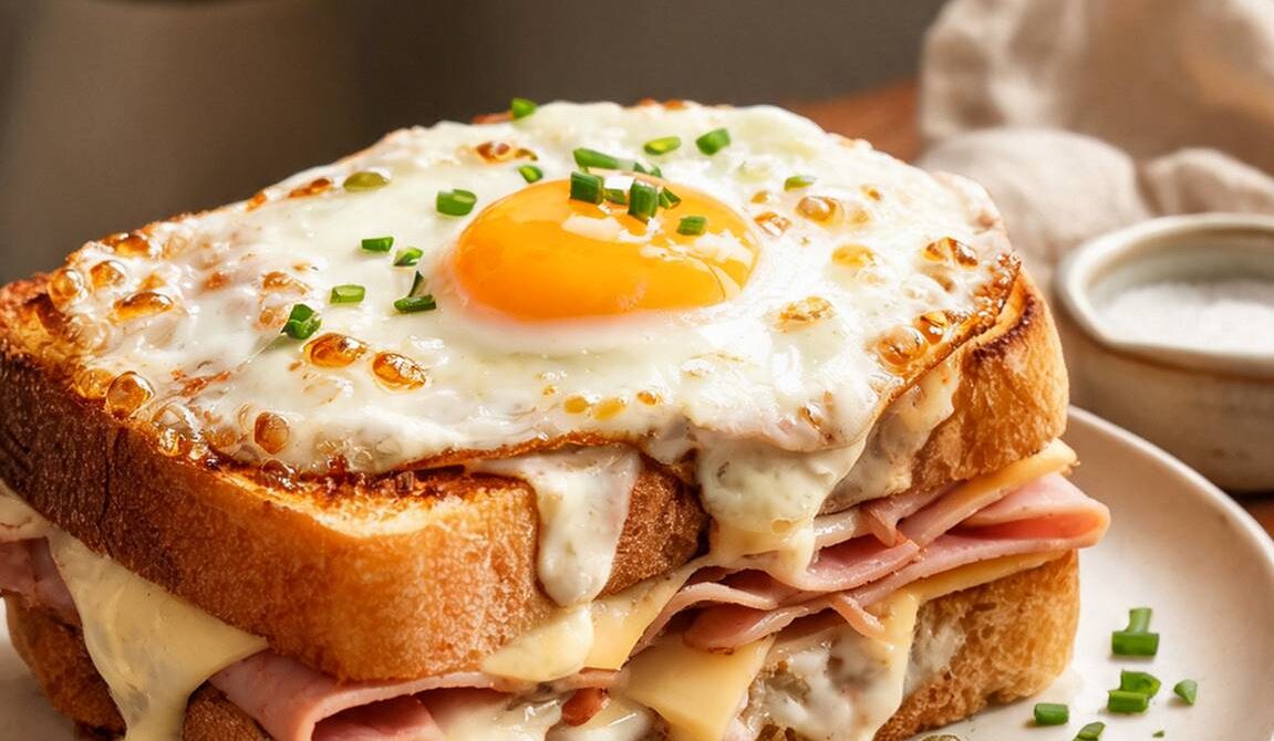Classic Croque Madame With Ham, Gruyère, and Fried Egg