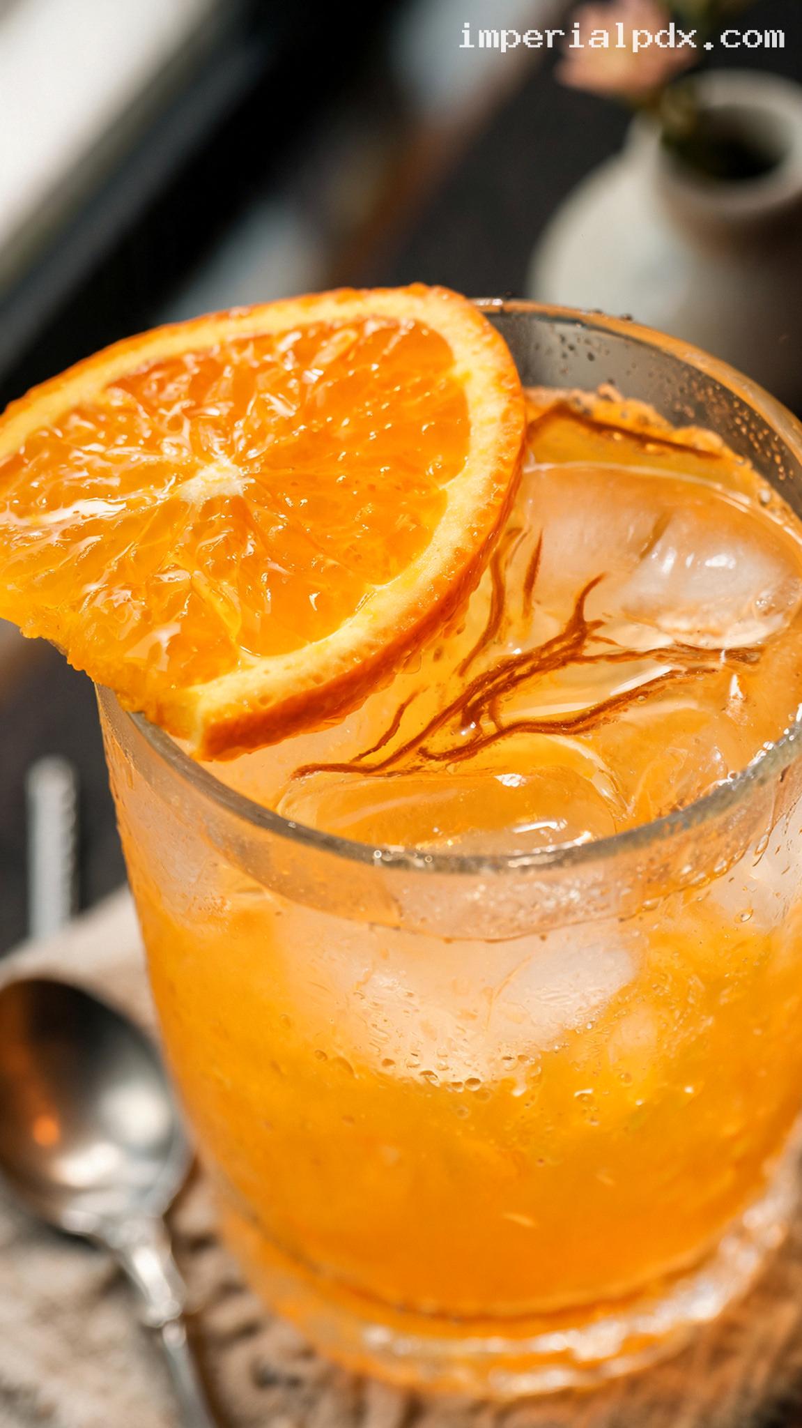 Classic Harvey Wallbanger Cocktail Recipe – Closeup