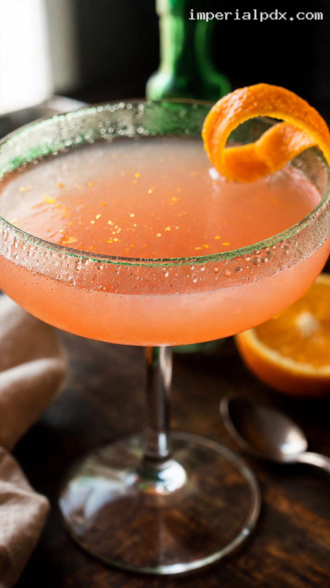 Classic Monkey Gland Gin Cocktail Recipe – Closeup