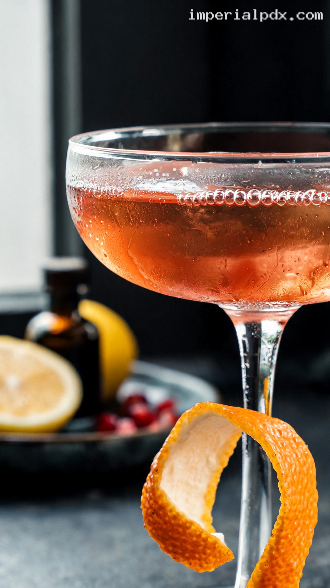 Classic Prohibition-Era Scofflaw Cocktail – Closeup