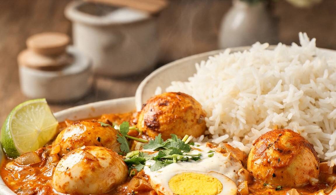 Creamy Egg Curry With Tomato-Onion Gravy