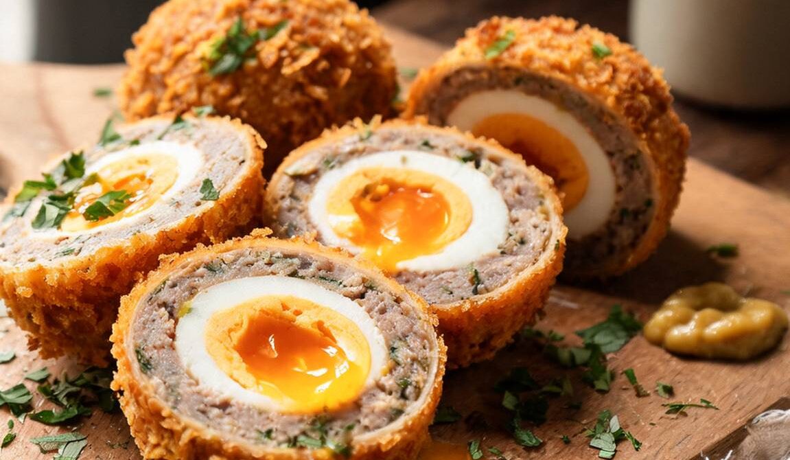 Crispy Scotch Eggs With Creamy Yolks