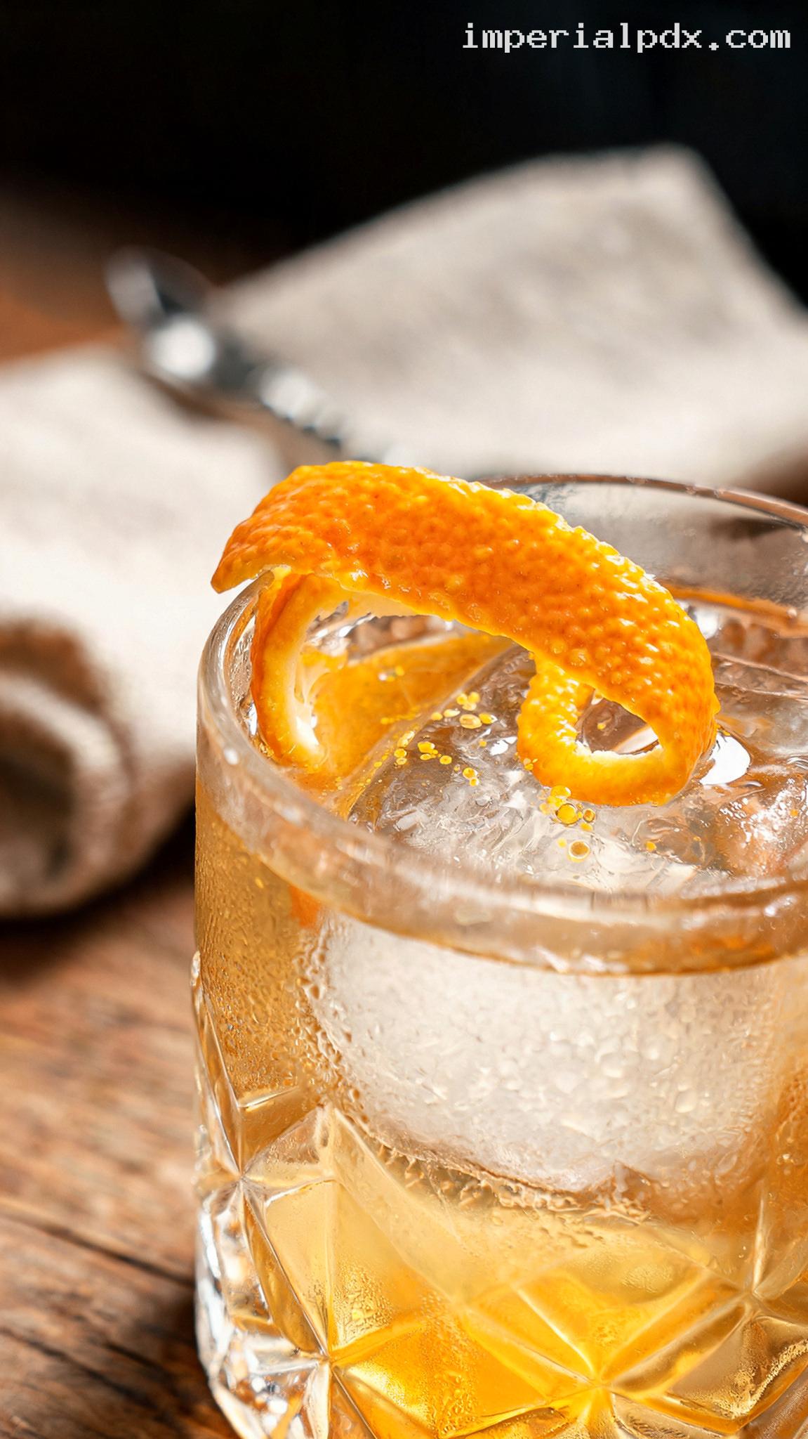 Godmother Vodka and Almond Liqueur Cocktail – Closeup