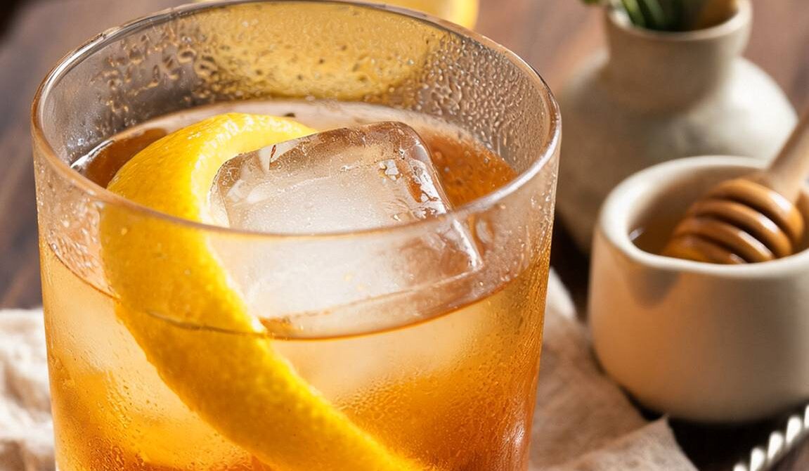 Gold Rush Bourbon Cocktail With Lemon and Honey