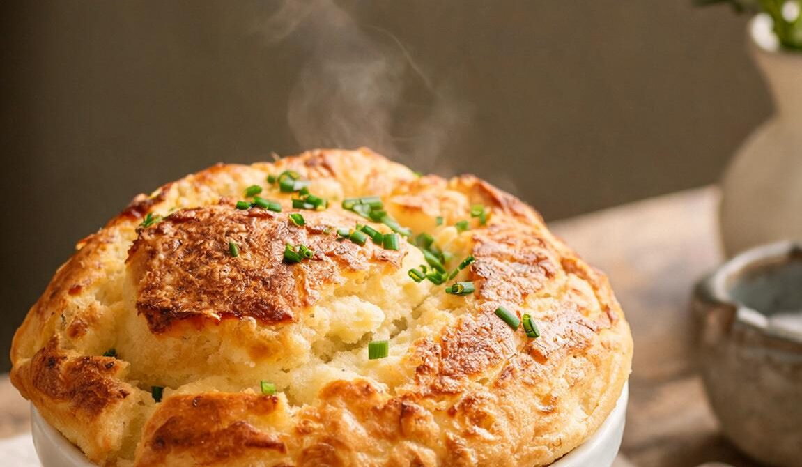 Light and Airy French Gruyère Cheese Soufflé