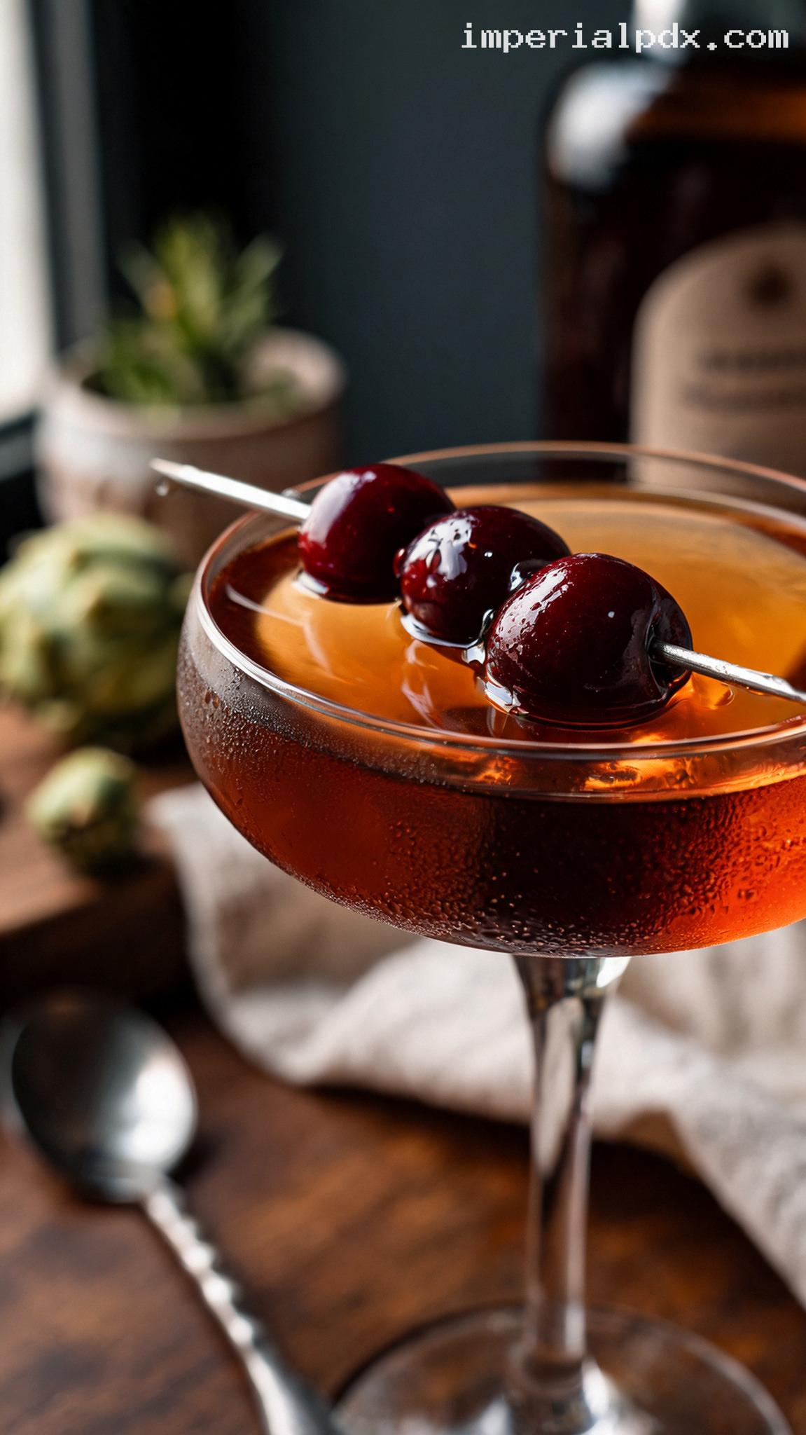 Little Italy Cocktail – Closeup