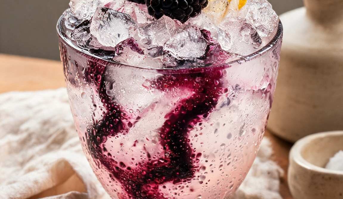 Refreshing Blackberry Bramble Gin Cocktail