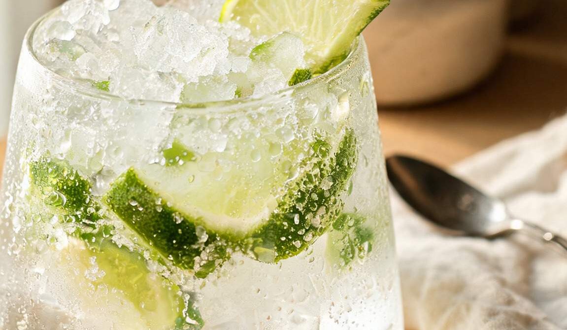 Refreshing Lime Caipiroska Cocktail
