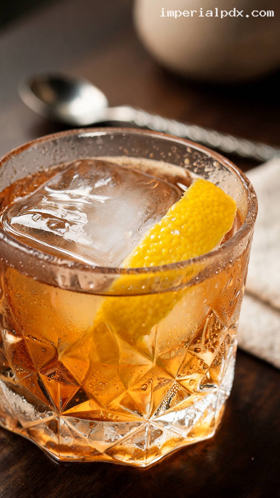 Rusty Nail Cocktail – Closeup