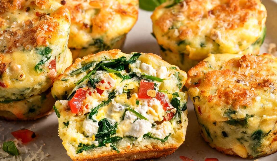 Spinach Ricotta Egg Muffins