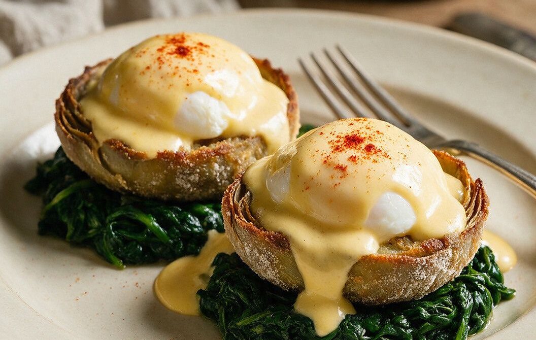 Classic Eggs Sardou With Spinach and Artichokes