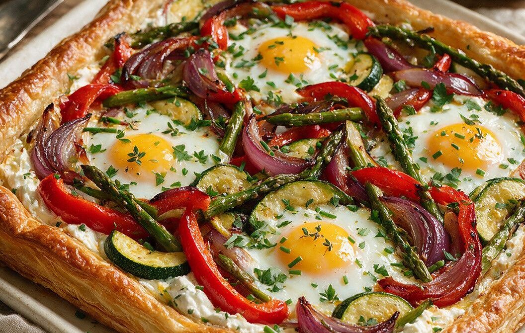 Roasted Vegetable Breakfast Tart