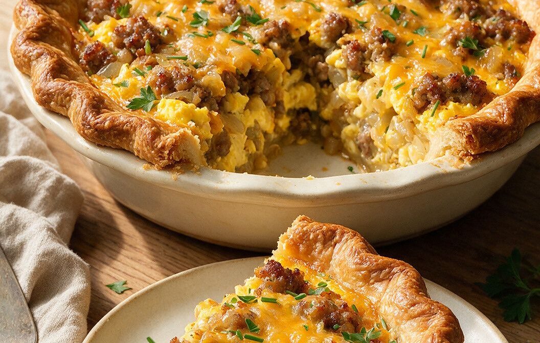 Sausage and Egg Breakfast Pie