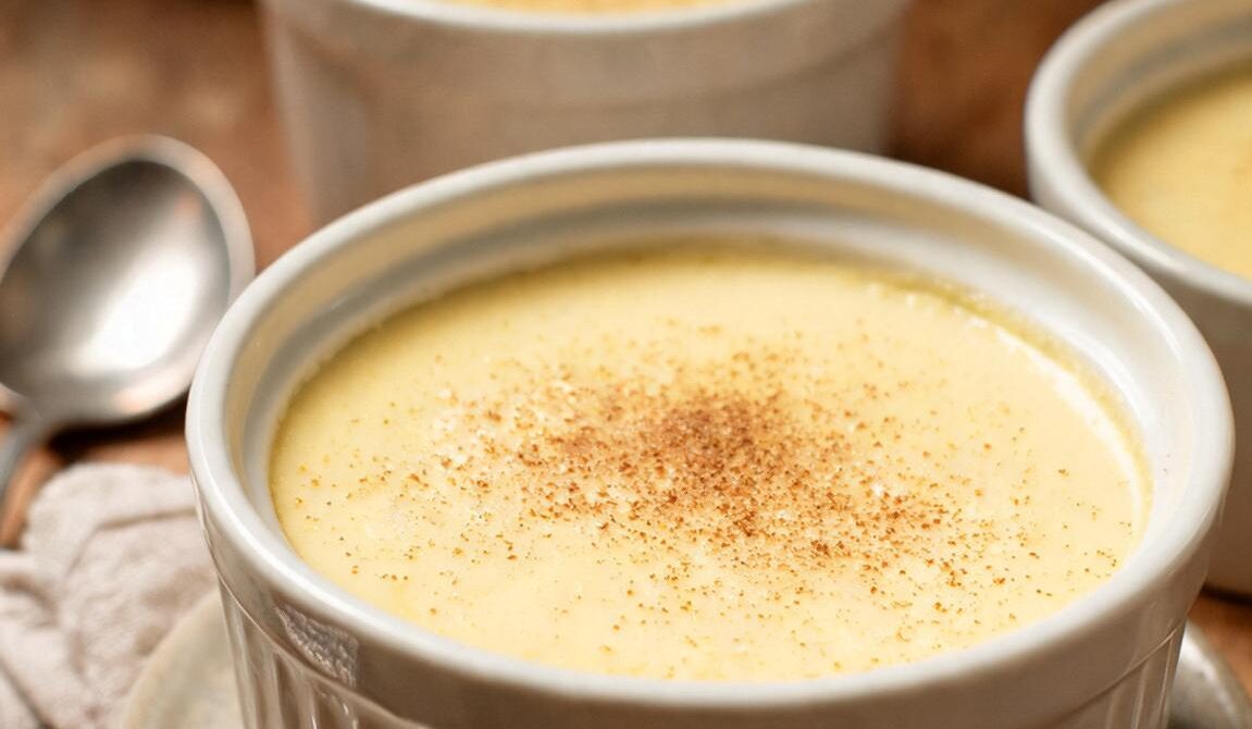 Amish Baked Custard with Fresh Nutmeg