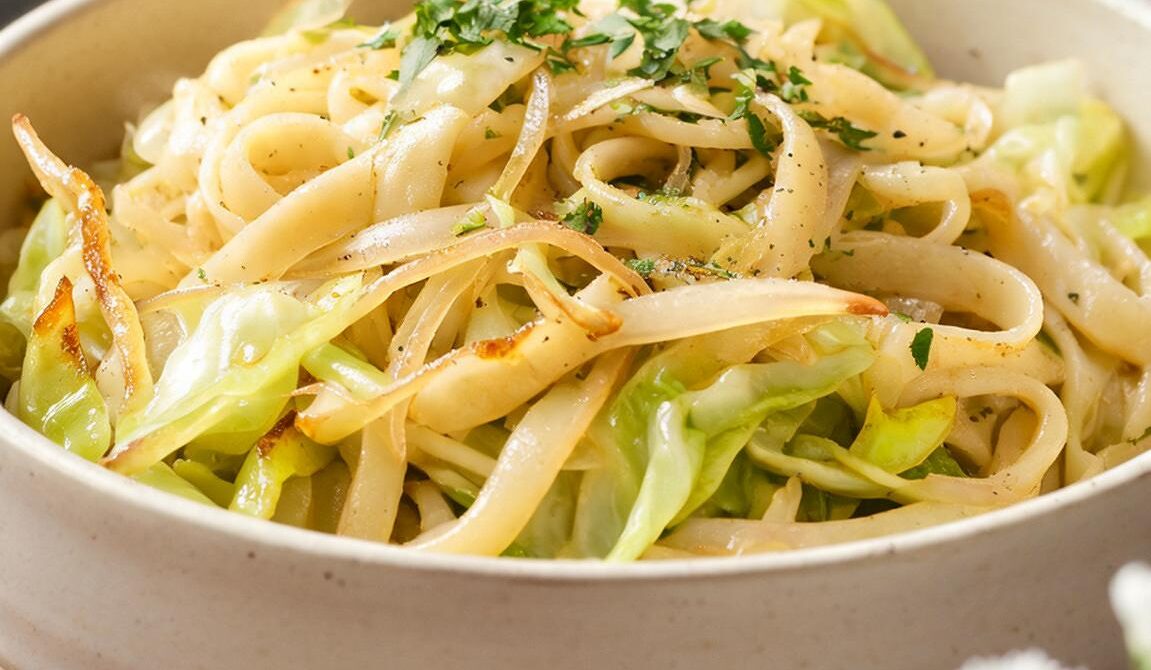 Amish-Style Buttered Cabbage and Egg Noodles