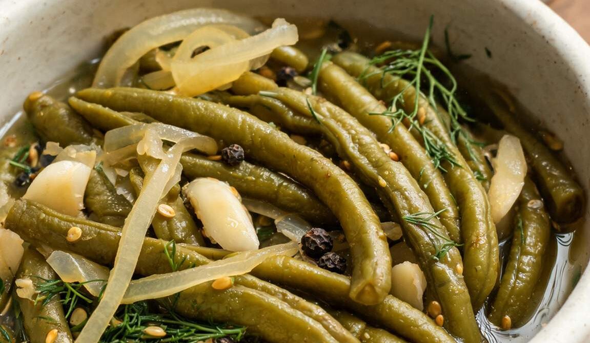 Amish-Style Sweet-and-Sour Pickled Green Beans