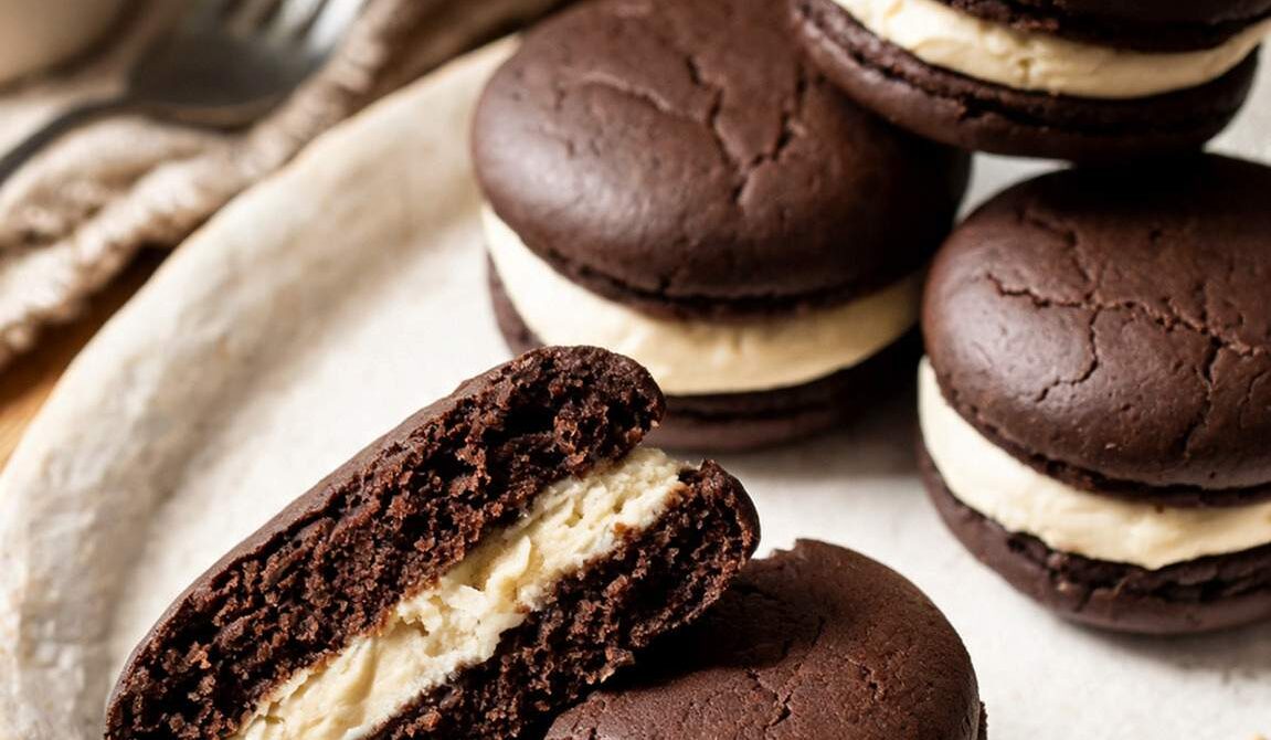 Classic Amish Whoopie Pies With Fluffy Vanilla Filling