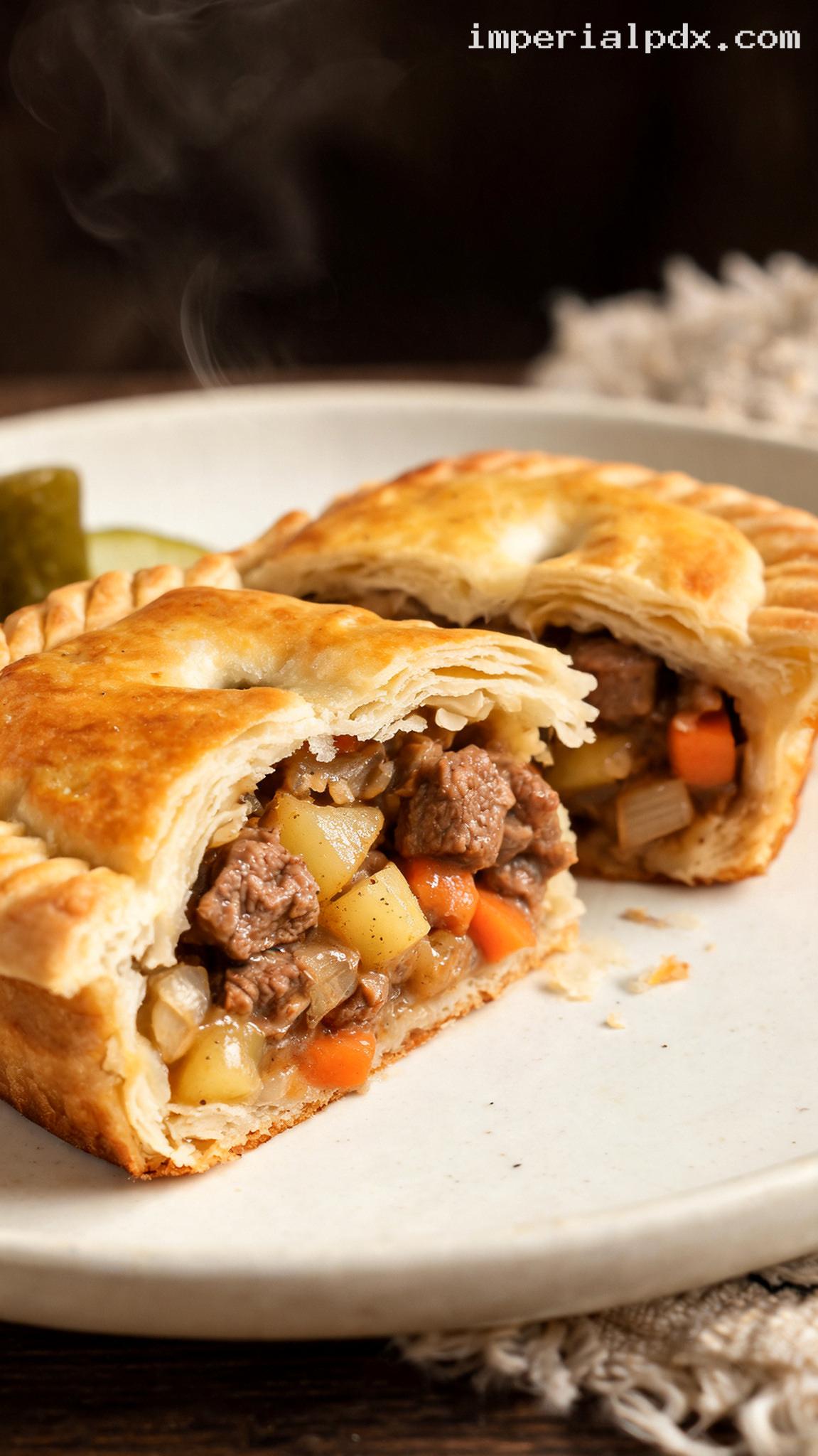 Pennsylvania Dutch Beef and Potato Hand Pies – Closeup
