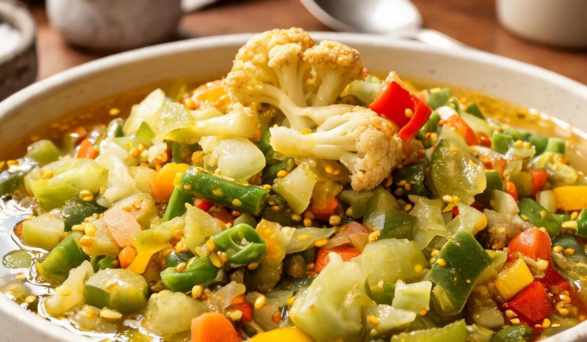 Pennsylvania Dutch Chow Chow with Garden Vegetables