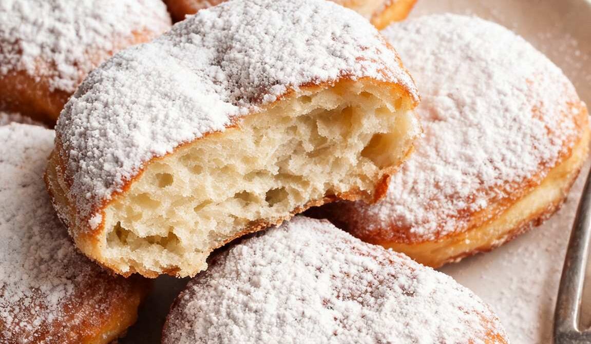 Pennsylvania Dutch Fasnachts with Powdered Sugar