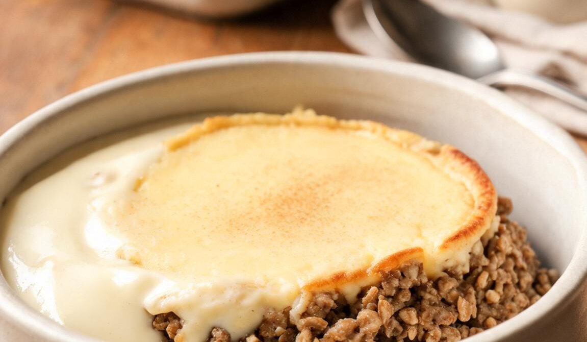 Pennsylvania Dutch Grape-Nut Pudding with Vanilla Custard