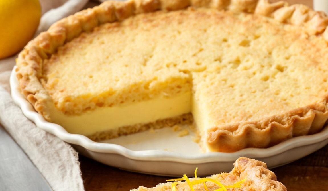 Pennsylvania Dutch Lemon Sponge Pie