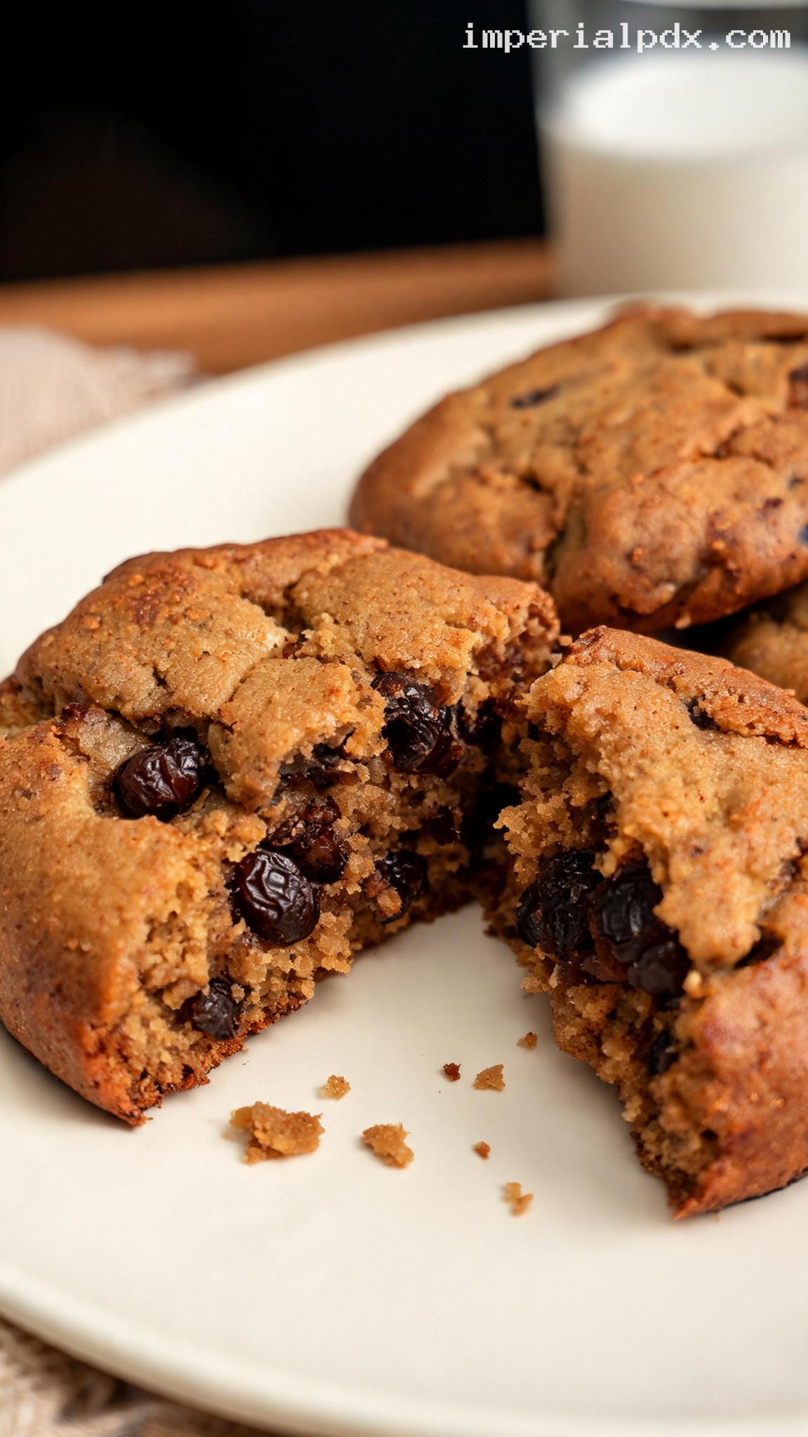 Pennsylvania Dutch Raisin Hermit Cookies with Warm Spices – Closeup
